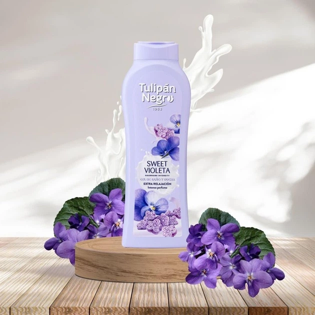 Гель для душа Tulipan Negro Shower Gel - Sweet Violeta (650 мл) - изображение 4