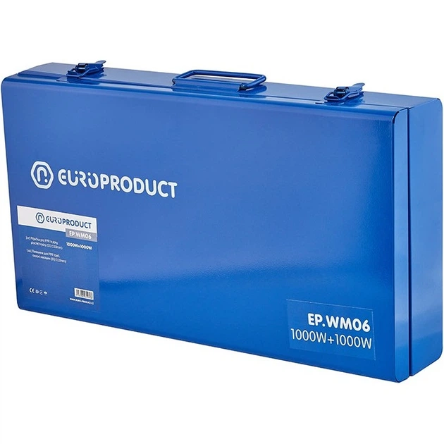Паяльник для пластиковых труб Europroduct EP.WM06 50-110 мм 1000 Вт, в металлическом кейсе, с подставкой (EP6096) - Фото 4 Паяльник для пластиковых труб Europroduct EP.WM06 50-110 мм 1000 Вт, в металлическом кейсе, с подставкой (EP6096) - изображение 4