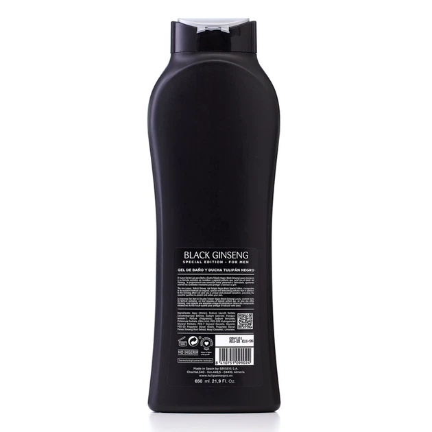 Гель для душа Tulipan Negro Shower Gel - Black Ginseng (650 мл) - Фото 2 Гель для душа Tulipan Negro Shower Gel - Black Ginseng (650 мл) - изображение 2