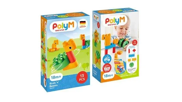 Конструктор PolyM пластиковый 13 деталей разноцветный - Фото 13 Конструктор PolyM пластиковый 13 деталей разноцветный - изображение 13