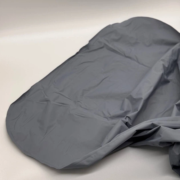 Надувний туристичний матрац (188х58х6 см) Outdoor Sleeping Сірий / Кемпінговий надувний каремат з подушкою - зображення 3