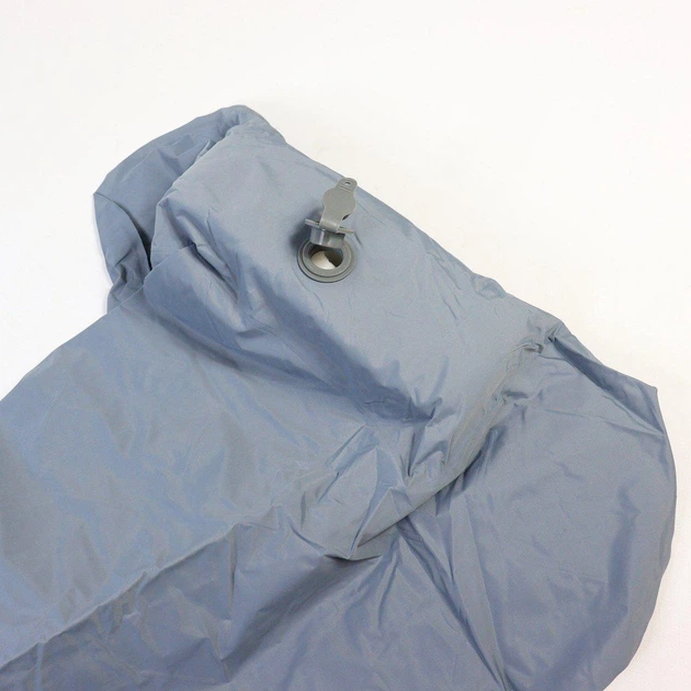 Надувний туристичний матрац (188х58х6 см) Outdoor Sleeping Сірий / Кемпінговий надувний каремат з подушкою - зображення 8