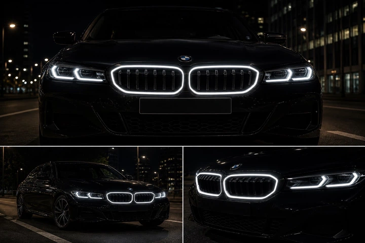 Ноздри 1-Bar LED (2022-2026, черный глянец) для BMW 3 серия G20/G21 2018- гг - Фото 5 Ноздри 1-Bar LED (2022-2026, черный глянец) для BMW 3 серия G20/G21 2018- гг - изображение 5