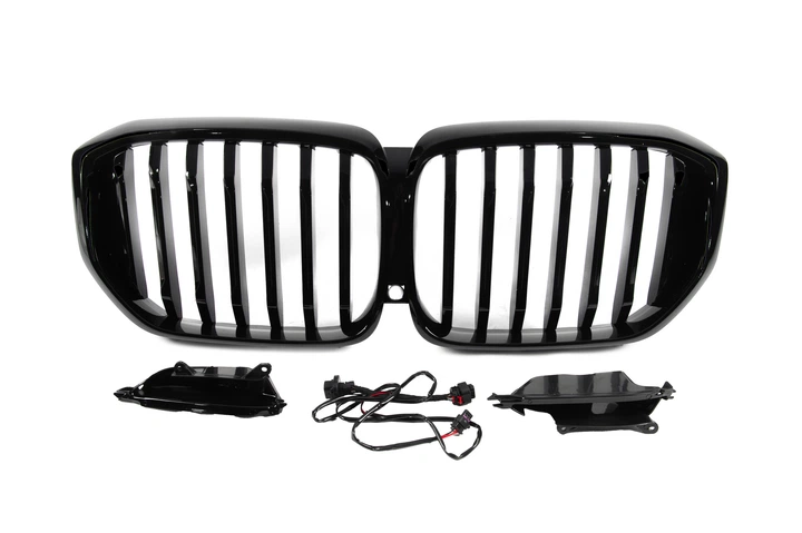 Ноздри 1 Bar LED (2019-2022, черный глянец) для BMW X5 G05 2019–2026 гг - Фото 1 Ноздри 1 Bar LED (2019-2022, черный глянец) для BMW X5 G05 2019–2026 гг - изображение 1