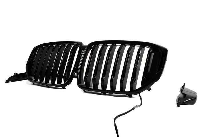 Ноздри 1 Bar LED (2019-2022, черный глянец) для BMW X5 G05 2019–2026 гг - Фото 3 Ноздри 1 Bar LED (2019-2022, черный глянец) для BMW X5 G05 2019–2026 гг - изображение 3