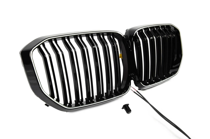 Ноздри BMW M-Look LED (2019-2022, черный глянец) для BMW X5 G05 2019–2026 гг - Фото 3 Ноздри BMW M-Look LED (2019-2022, черный глянец) для BMW X5 G05 2019–2026 гг - изображение 3