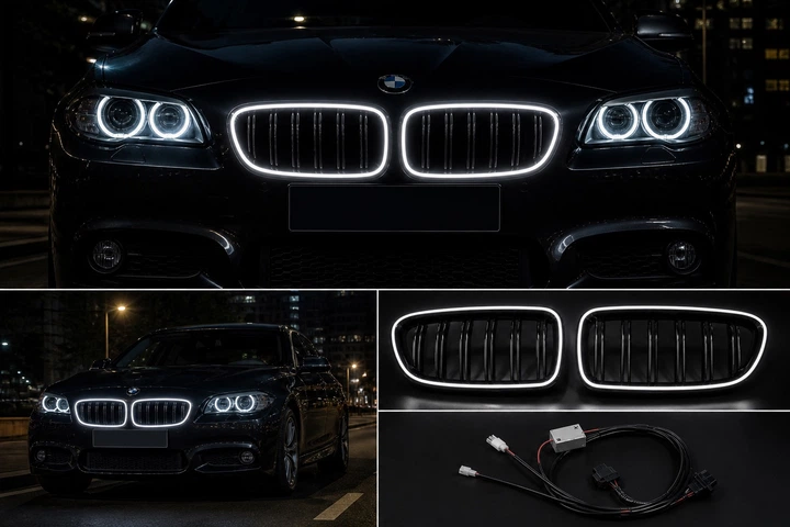 Ноздри M-Look LED (чёрный глянец) для BMW 5 серия F10/F11 2010–2016 гг - Фото 6 Ноздри M-Look LED (чёрный глянец) для BMW 5 серия F10/F11 2010–2016 гг - изображение 6