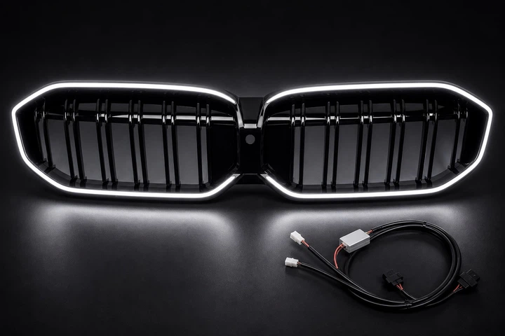 Ноздри M-Look LED (2022-2026, черный глянец) для BMW 3 серия G20/G21 2018- гг - Фото 5 Ноздри M-Look LED (2022-2026, черный глянец) для BMW 3 серия G20/G21 2018- гг - изображение 5