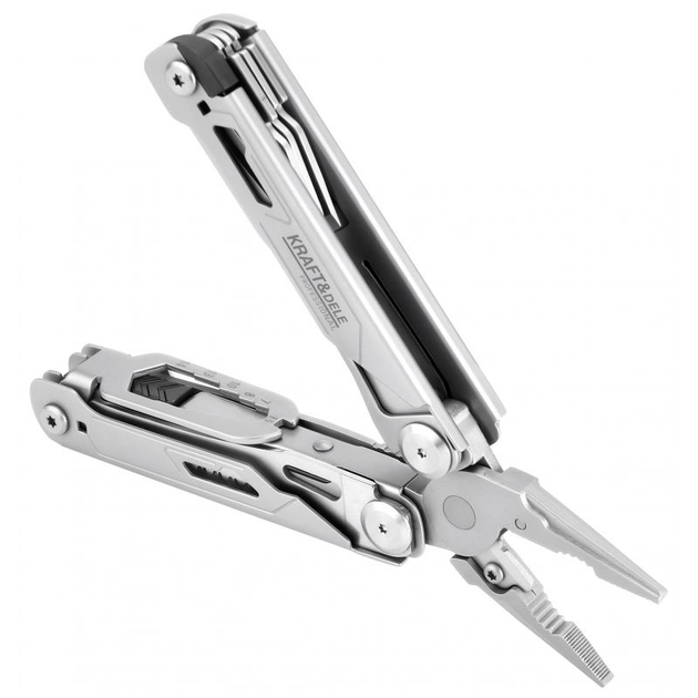 Мультитул набор инструментов складной карманный Kraft&Dele KD12689 35 в 1 для дома авто швейцарский нож инструмент с комплектом бит мультиинструмент автомобильный многофункциональный туристический для кемпинга - изображение 4