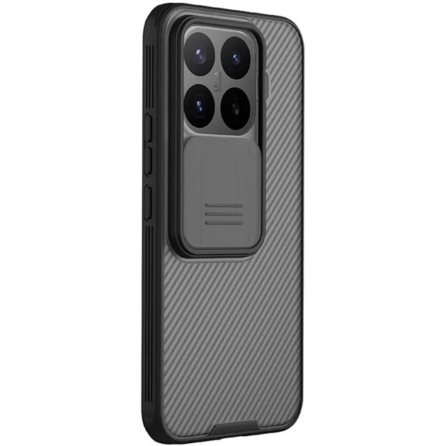 Карбоновая накладка Nillkin CamShield Pro для Xiaomi 17T Pro Transparent black - Фото 1 Карбоновая накладка Nillkin CamShield Pro для Xiaomi 17T Pro Transparent black - изображение 1