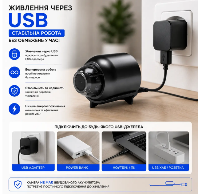 Мини Wi-Fi камера 1080P Full HD Удаленный просмотр Запись на microSD - Фото 5 Мини Wi-Fi камера 1080P Full HD Удаленный просмотр Запись на microSD - изображение 5
