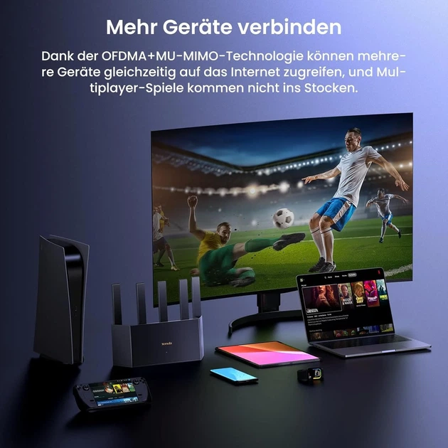 Маршрутизатор Tenda RX2L Pro Wi-Fi 6 AX1500 Черный (102196615) - изображение 7