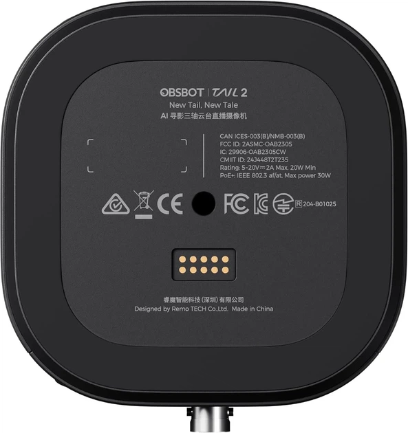 4K PTZR-камера OBSBOT Tail 2 Live Production Camera / 4K@60fps / 5x Оптический зум / AI Tracking 2.0 / NDI, SDI, HDMI, Ethernet, UVC / Черный (102258181) - Б/У - изображение 5