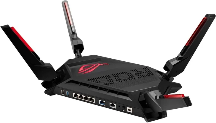 Бездротовий ігровий маршрутизатор ASUS ROG Rapture GT-AX6000 / 2x 2.5G Ports / 4x 1G LAN / RangeBoost Plus / Чорний (102493734) - Уцінка - зображення 4