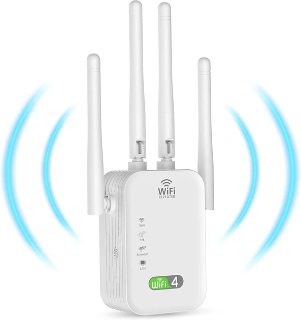 Беспроводной усилитель Wi-Fi KURUI R618 Белый (102188431) - Уценка - Фото 1 Беспроводной усилитель Wi-Fi KURUI R618 Белый (102188431) - Уценка - изображение 1