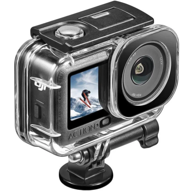 Водонепроницаемый чехол для DJI Osmo Action 6 Черный/прозрачный (102262326) - Уценка - Фото 2 Водонепроницаемый чехол для DJI Osmo Action 6 Черный/прозрачный (102262326) - Уценка - изображение 2