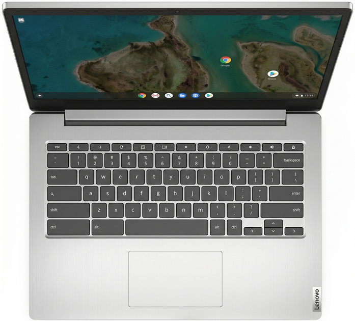 Ноутбук 14" Lenovo IdeaPad 3 CB 14IGL05 Intel Celeron N4020 RAM 8GB eMMC 64GB 10год батарея ChromeOS (UKR) (102335061) - Уцінка - зображення 2