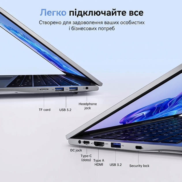 Ноутбук 17.3" ACEMAGIC AX17 Intel N97 RAM 16GB SSD 512GB Windows 11 (UKR) (102335066) - Уцінка - зображення 5