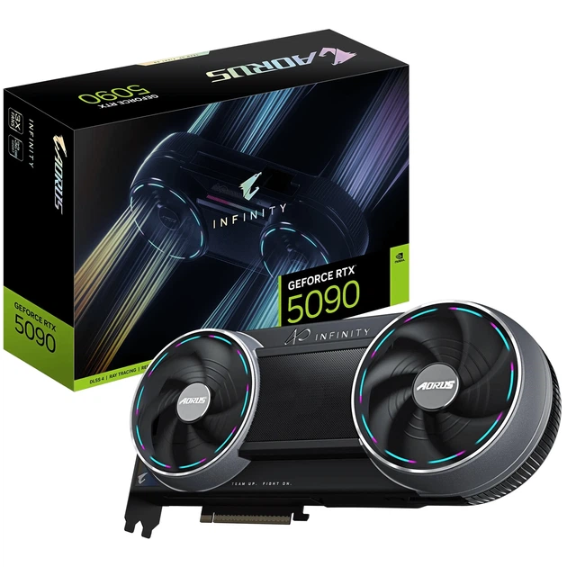 Відеокарта GIGABYTE Nvidia GeForce RTX 5090 AORUS INFINITY 32G (GV-N5090AORUS IF-32GD) - Фото 10 Відеокарта GIGABYTE Nvidia GeForce RTX 5090 AORUS INFINITY 32G (GV-N5090AORUS IF-32GD) - зображення 10
