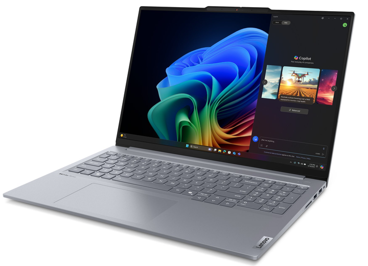 Ноутбук 16" Lenovo ThinkBook 16 G7 QOY Snapdragon X Plus (X1P-42-100) RAM 32GB SSD 1TB 20 час батарея Windows 11 Алюминиевый корпус (UKR) (102306238) - изображение 6