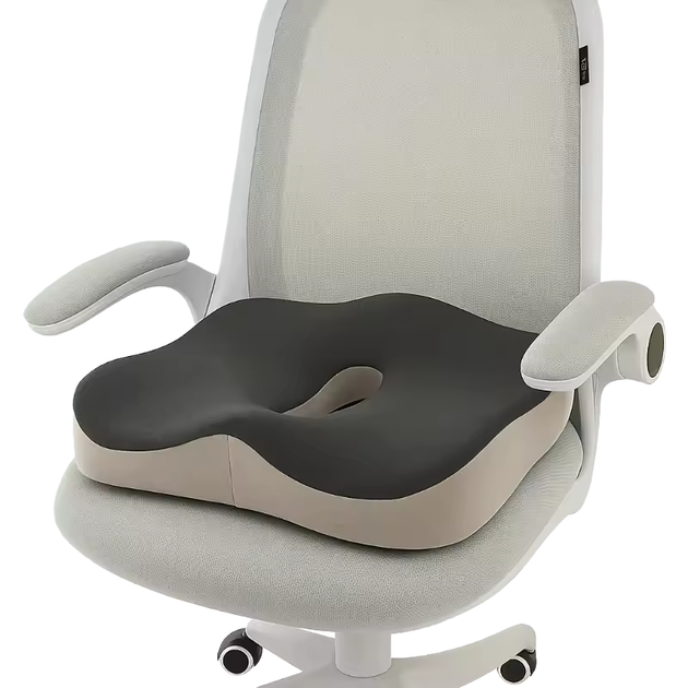 Подушка для сидіння RIAS AS-100 з ефектом пам'яті та знімним чохлом Grey-Beige (3_08616) - Фото 2 Подушка для сидіння RIAS AS-100 з ефектом пам'яті та знімним чохлом Grey-Beige (3_08616) - зображення 2