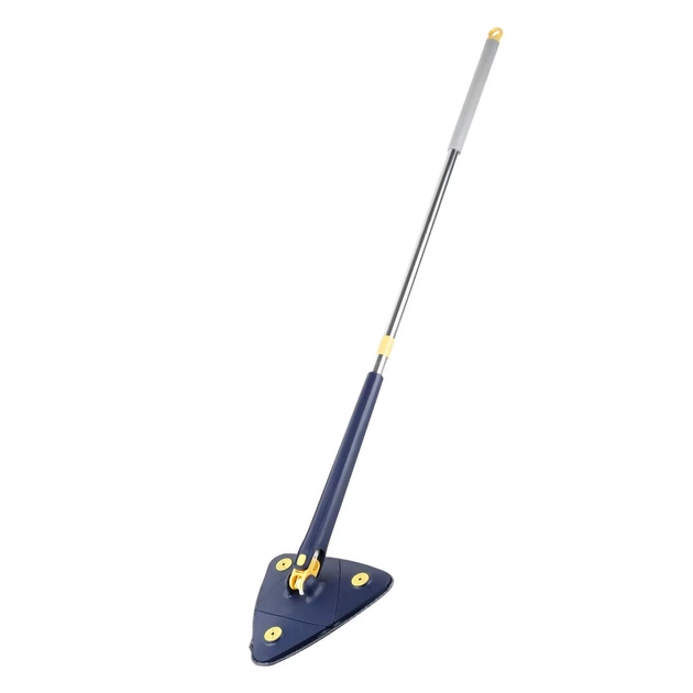 Швабра трикутна RIAS Traingular Twist Water Mop з поворотом на 360° та віджимом 113 см Blue (3_08669) - Фото 1 Швабра трикутна RIAS Traingular Twist Water Mop з поворотом на 360° та віджимом 113 см Blue (3_08669) - зображення 1