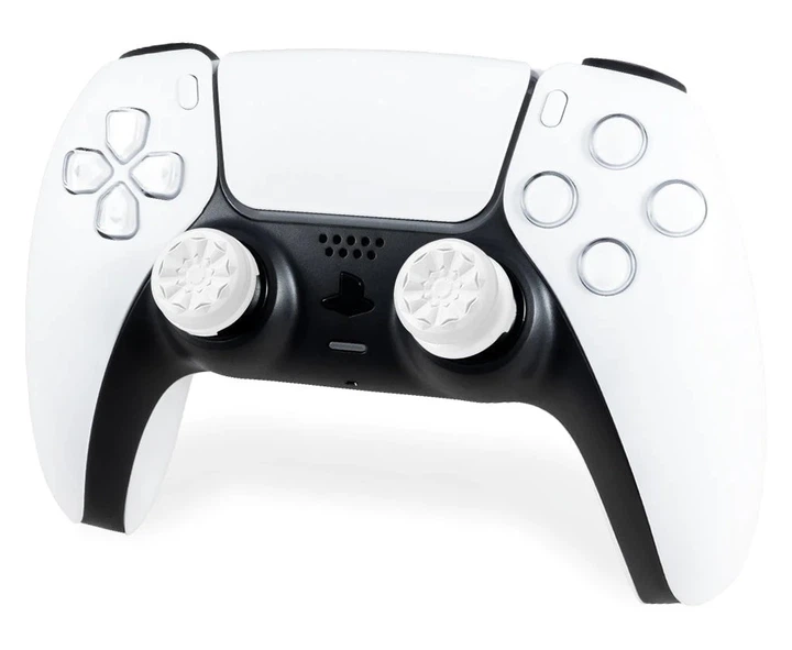 Накладки на стики KontrolFreek FPS Freek Galaxy для PS5 DualSense и PS4 DualShock 4, High-Rise + Mid-Rise - White - Фото 3 Накладки на стики KontrolFreek FPS Freek Galaxy для PS5 DualSense и PS4 DualShock 4, High-Rise + Mid-Rise - White - изображение 3