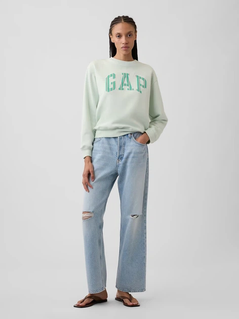Світшот на флісі жіночий GAP 986655716 S Зелений (1162032156) - Фото 4 Світшот на флісі жіночий GAP 986655716 S Зелений (1162032156) - зображення 4