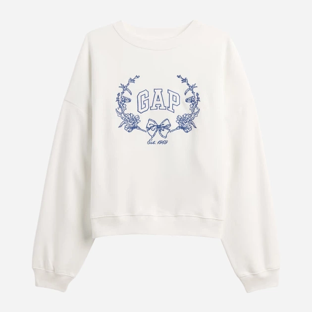 Свитшот на флисе женский GAP 321187600 L Молочный (1162004387) - изображение 5