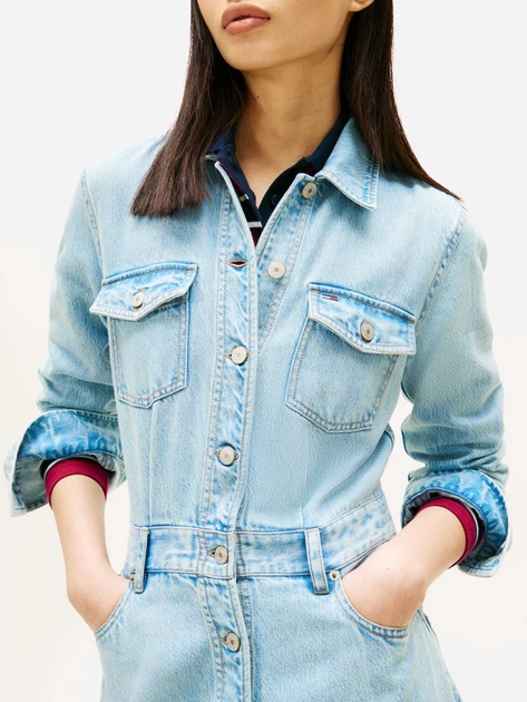 Платье женское Tommy Hilfiger 133375386 L Голубое (1162020896) - изображение 3