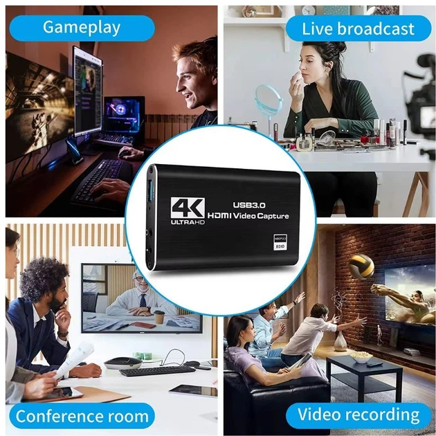 Карта захоплення HDMI на USB 3.0 | 4K вхід, 1080P/60fps | HDMI passthrough HW-1407 - зображення 2