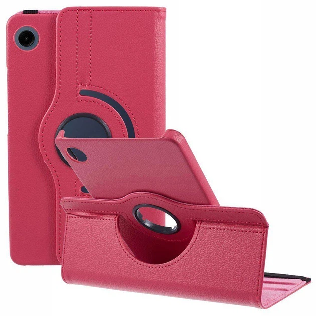 Чехол Book 360 для планшета Xiaomi Redmi Pad 2 9.7" книжка поворотный подставка PU кожа Малиновый - Фото 2 Чехол Book 360 для планшета Xiaomi Redmi Pad 2 9.7" книжка поворотный подставка PU кожа Малиновый - изображение 2