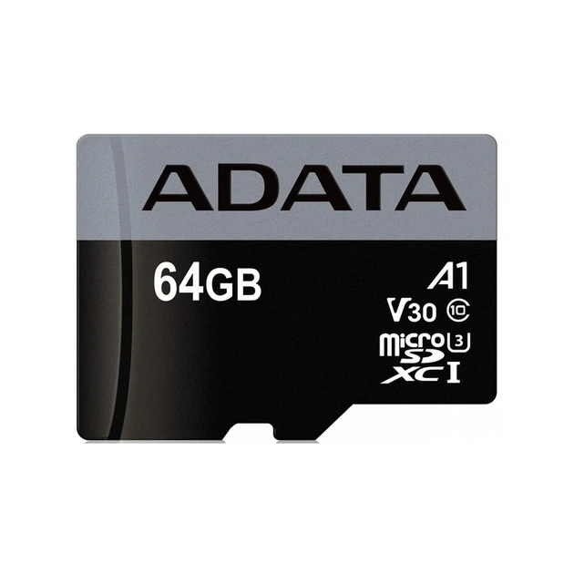 Карта пам'яті microSDXC (UHS-1 U3) A-DATA Premier Pro 64Gb Class 10 V30S A2 (R-100Mb/s W85Mb/s) (adapter SD) - изображение 3