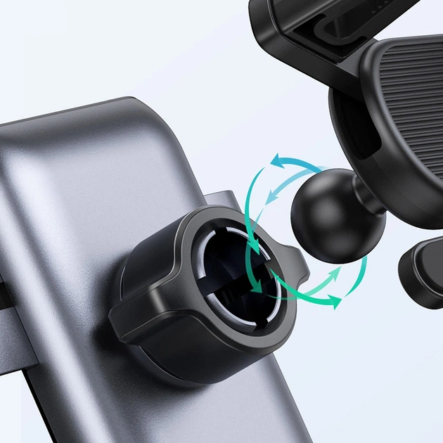Автотримач для телефона UGREEN LP274 Gravity Phone Holder for Round Air Vent gray - Фото 9 Автотримач для телефона UGREEN LP274 Gravity Phone Holder for Round Air Vent gray - изображение 9