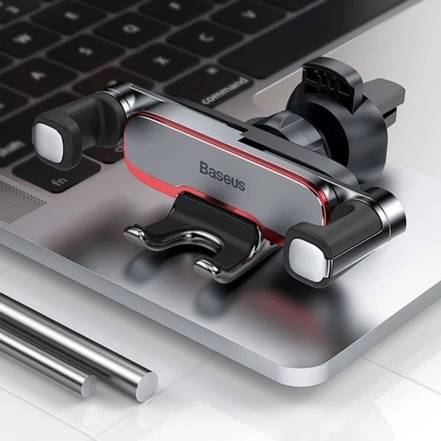 Автотримач для телефона Baseus Mr Hui Gravity Car Mount Silver - Фото 6 Автотримач для телефона Baseus Mr Hui Gravity Car Mount Silver - зображення 6