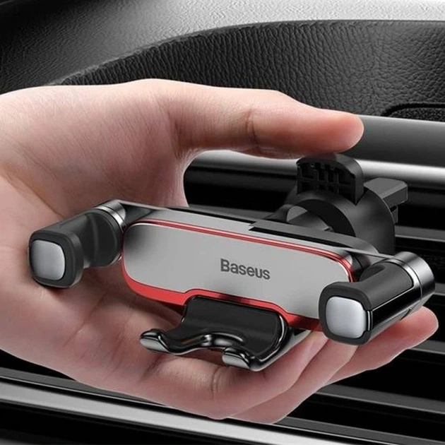 Автотримач для телефона Baseus Mr Hui Gravity Car Mount Silver - Фото 8 Автотримач для телефона Baseus Mr Hui Gravity Car Mount Silver - зображення 8