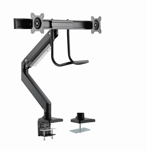 Крепление для телевизора Gembird для 2 мониторов 17–35″ VESA 100x100 (MA-DA2-04) - изображение 2