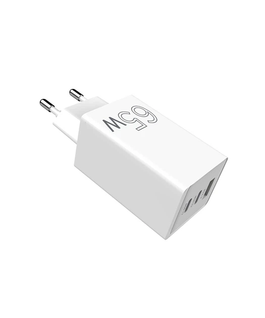 Зарядное устройство Sigma GaN 65 Вт Power Delivery Quick Charge 2xUSB-C + USB-A (PS65-01) - Фото 6 Зарядное устройство Sigma GaN 65 Вт Power Delivery Quick Charge 2xUSB-C + USB-A (PS65-01) - изображение 6