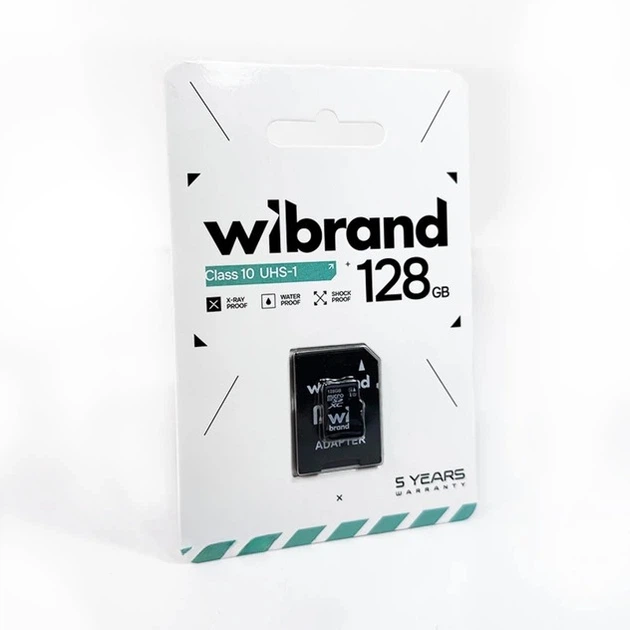 Карта пам’яті Wibrand 128 ГБ Class 10 з адаптером SD (128Gb class 10) - зображення 4
