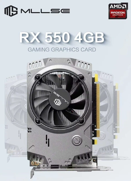 Дискретная видеокарта MLLSE Radeon RX 550, 4 GB GDDR5, 128-bit / DVI, DisplayPort, HDMI - изображение 5