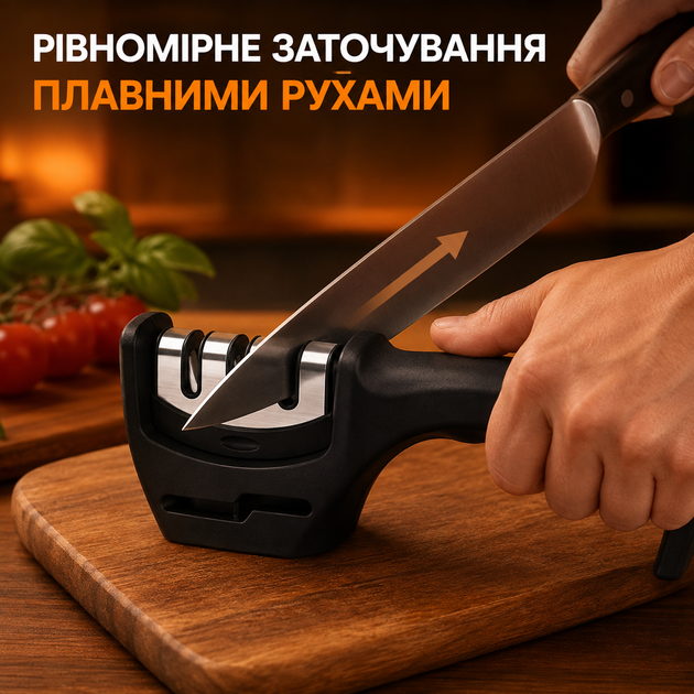 Точилка для ножей и ножниц ручная точильный станок 4 в 1 для стальных ножей Kayfovo BL-3 - Фото 6 Точилка для ножей и ножниц ручная точильный станок 4 в 1 для стальных ножей Kayfovo BL-3 - изображение 6