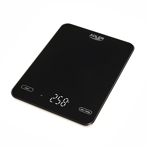Кухонные весы Adler AD 3177 Black USB — до 10 кг с USB-C акумулятором - Фото 2 Кухонные весы Adler AD 3177 Black USB — до 10 кг с USB-C акумулятором - изображение 2