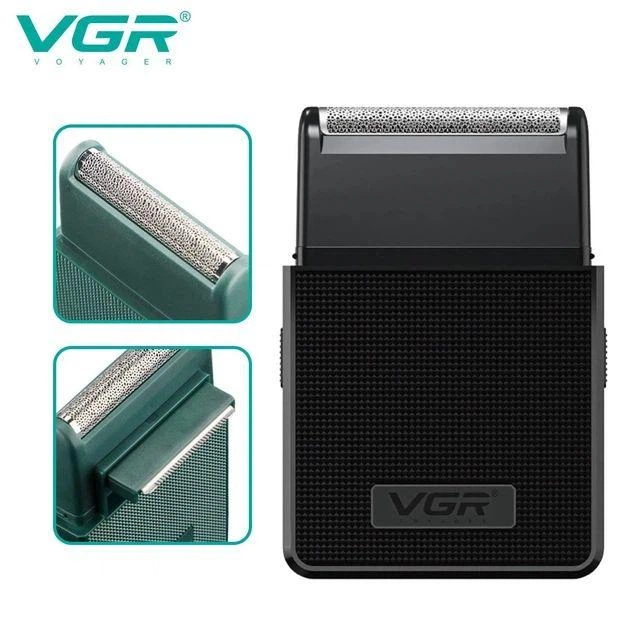 Аккумуляторная электробритва VGR V-376 Black для мужского сухого бритья 10660 - изображение 4