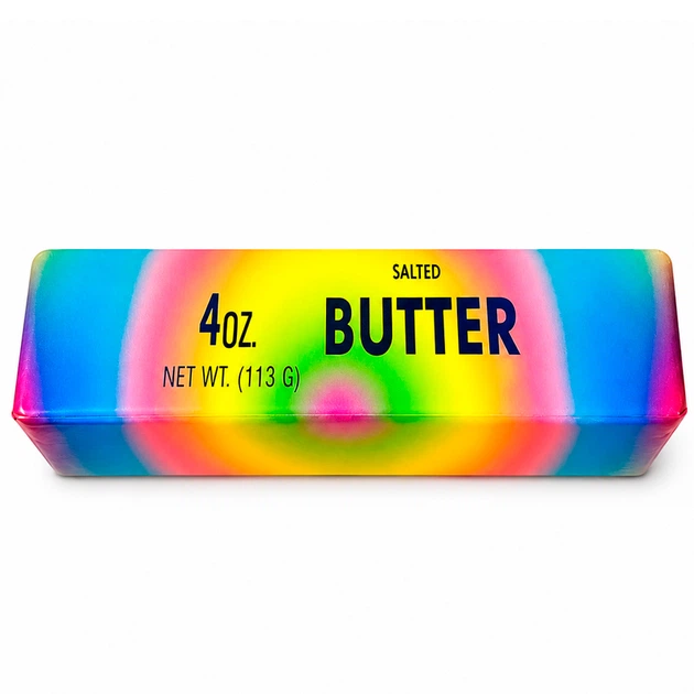 Іграшка Масло Райдужний сквіш іграшка антистрес (Butter Squishy) 14 см для дітей (арт 16032) - Фото 1 Іграшка Масло Райдужний сквіш іграшка антистрес (Butter Squishy) 14 см для дітей (арт 16032) - зображення 1