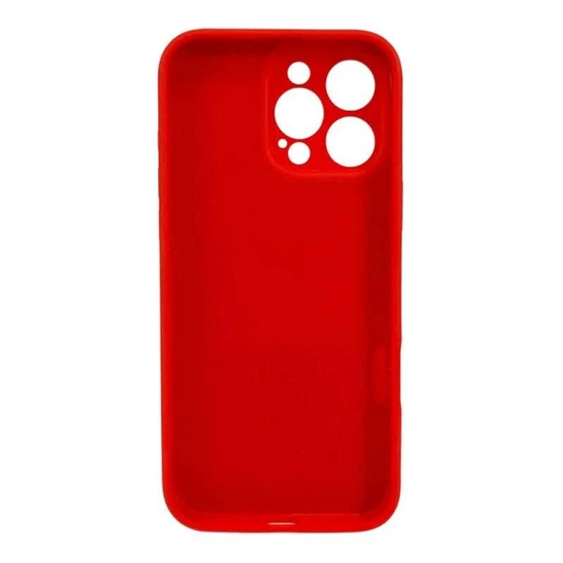 Чохол силіконовий Full Silicone Case for iPhone 16 Pro Red (з захистом камери) - Фото 2 Чохол силіконовий Full Silicone Case for iPhone 16 Pro Red (з захистом камери) - изображение 2
