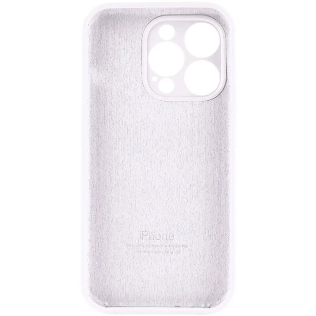 Чохол силіконовий Full Silicone Case for iPhone 16 Pro White (з захистом камери) - Фото 4 Чохол силіконовий Full Silicone Case for iPhone 16 Pro White (з захистом камери) - изображение 4
