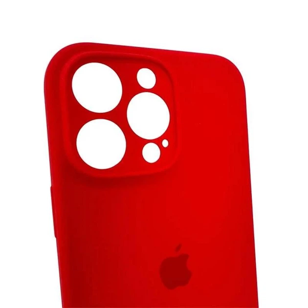 Чохол силіконовий Full Silicone Case for iPhone 16 Pro Red (з захистом камери) - Фото 4 Чохол силіконовий Full Silicone Case for iPhone 16 Pro Red (з захистом камери) - изображение 4