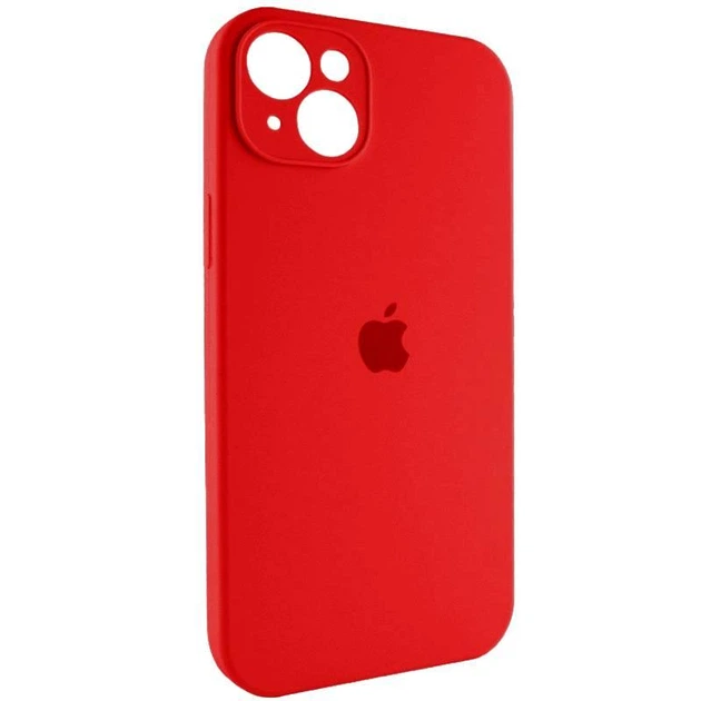 Чохол силіконовий Full Silicone Case for iPhone 15 Red (з захистом камери) - Фото 2 Чохол силіконовий Full Silicone Case for iPhone 15 Red (з захистом камери) - изображение 2