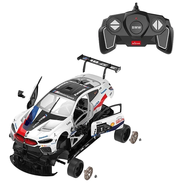 Машинка-конструктор Rastar BMW M8 GTE 1:18. Білий - Фото 3 Машинка-конструктор Rastar BMW M8 GTE 1:18. Білий - зображення 3