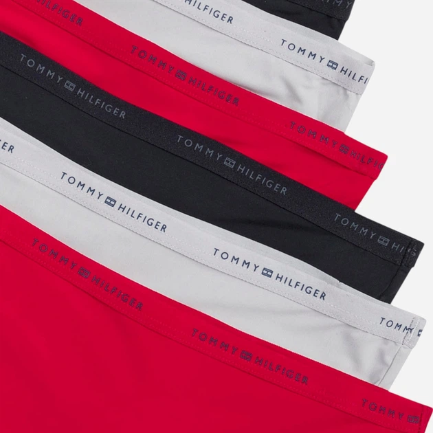 Набор трусиков танга женских Tommy Hilfiger 966045731 L 6 шт Черный/Светлый серый/Красный (1161981405) - Фото 5 Набор трусиков танга женских Tommy Hilfiger 966045731 L 6 шт Черный/Светлый серый/Красный (1161981405) - изображение 5